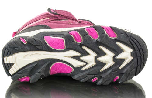 Ružové dievčenské zimné topánky s protišmykovou podrážkou