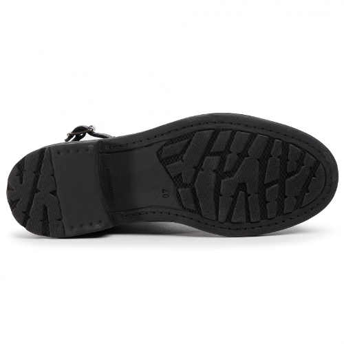 Čierne moderné pánske členkové topánky