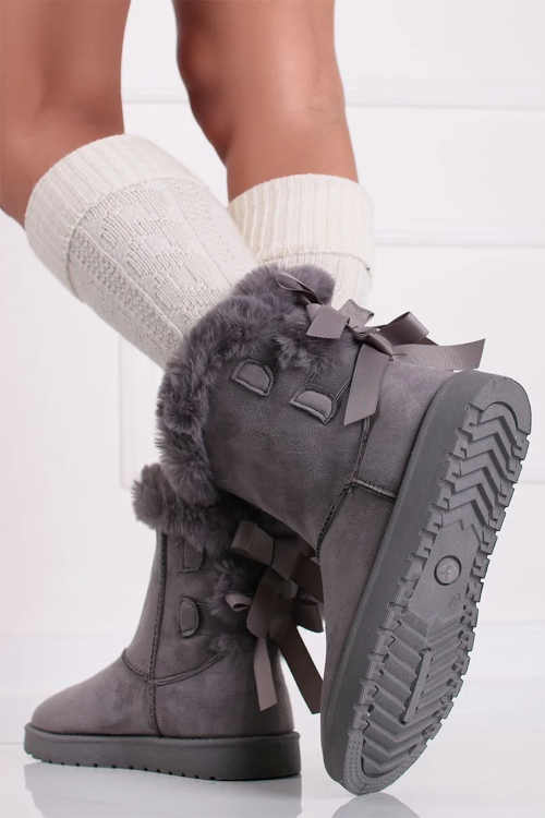 Dámske snehové topánky s kožušinou
